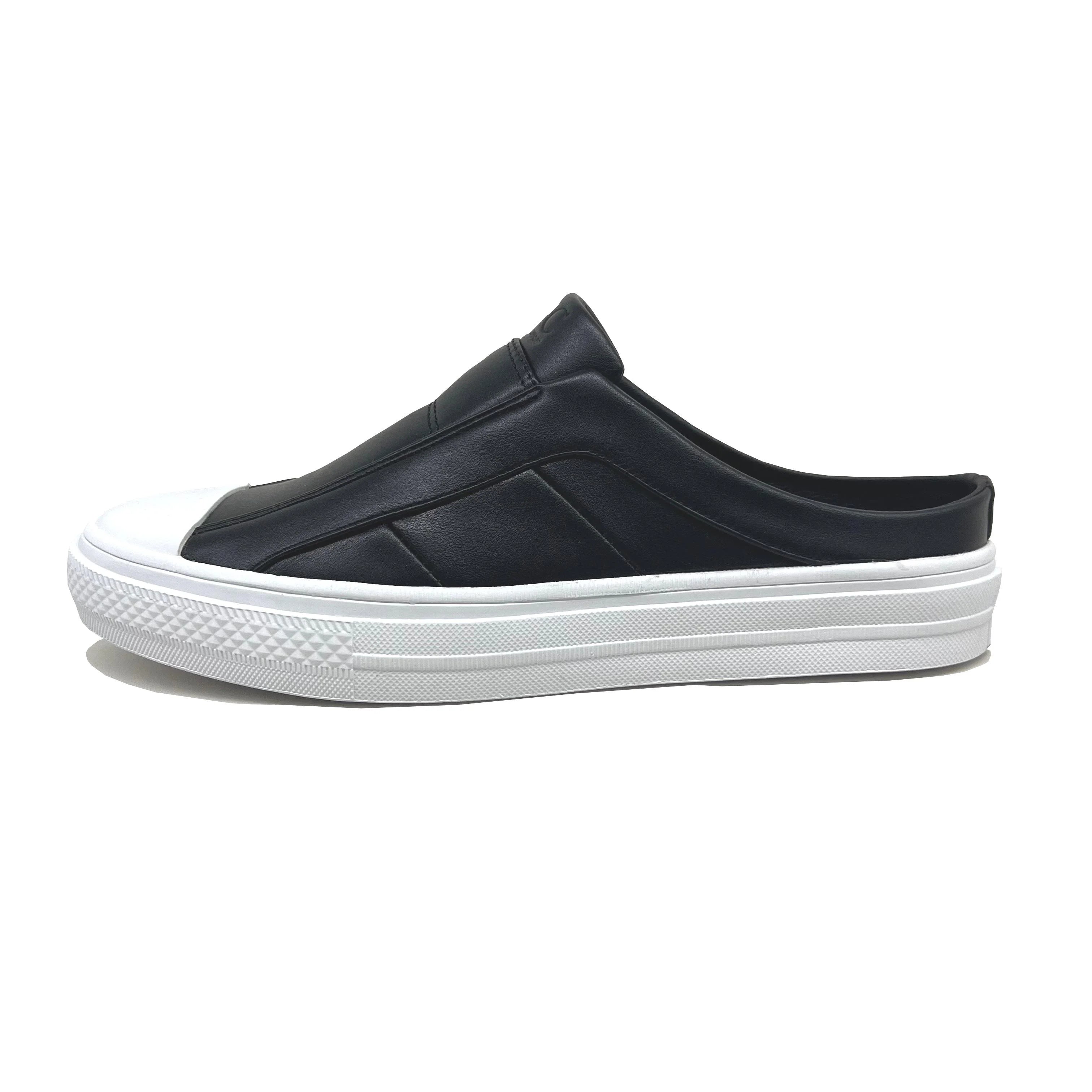 Competitive Price Comfortable White Half Tow Men Shoes Chaussures Hommes Slip-On Shoes for Man