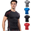 Summer Quick Dry Elastic Custom logo Fitness Gym Wear Athletic Blank Plain t Shirt Men Short Sleeve Gym Sport T-shirt t Shirts