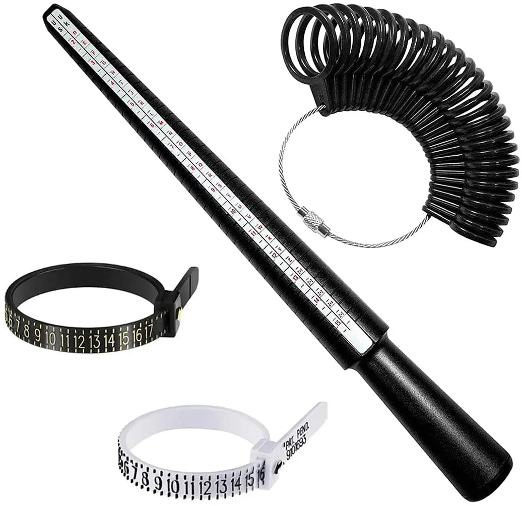 Easy to Use Plastic Custom Ring Sizer Gauge Measuring Tool for Women and Men