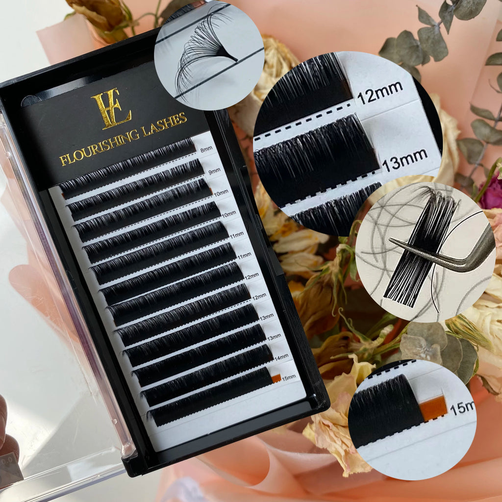 Matte Black Soft Cashmere Lashes 0.03 0.05 0.07mm Russian Volume Lash  0.10 0.15 0.18 0.20 Classic Individual Eyelash Extensions