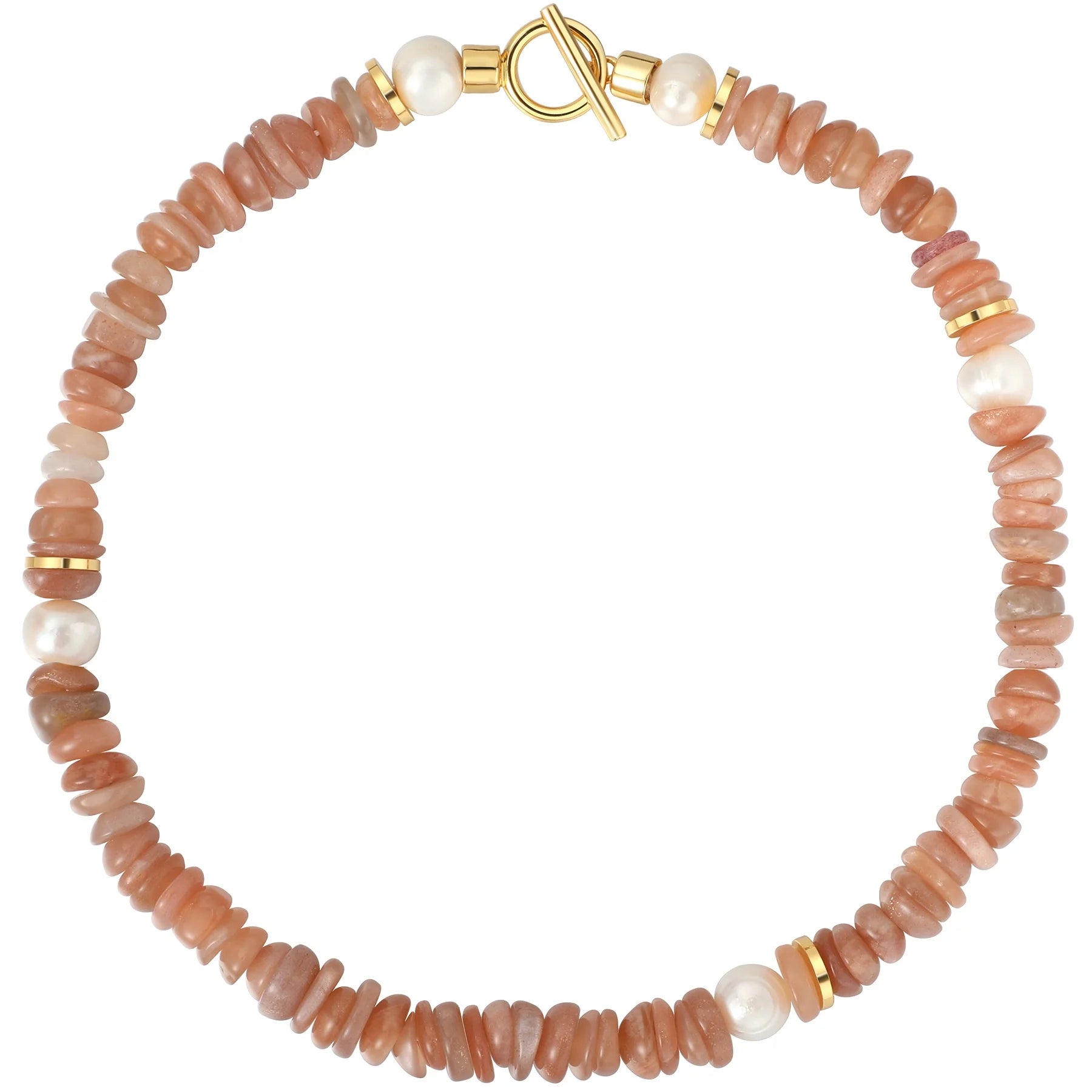 Fashion Light Luxury Natural Pink Energy Stones Beaded Baroque Freshwater Pearl Chokers Necklace Girls Jewelry Gift