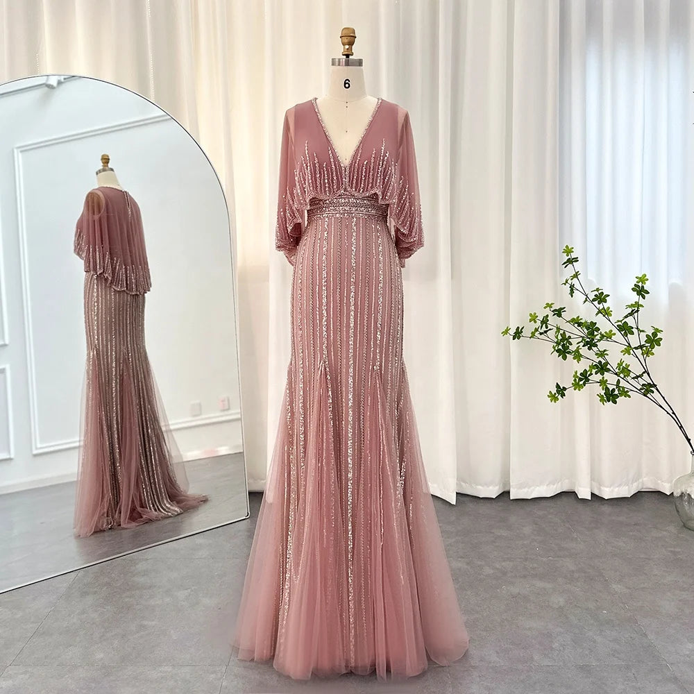 Jancember SCZ126 Modest Beaded Party Prom Sequins Plus Size Women Dresses