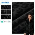 China Factory 4 Way Stretch Knitted Leopard Pattern Synthetic PU Leather Fabric Garment Skirts Dresses Accessories
