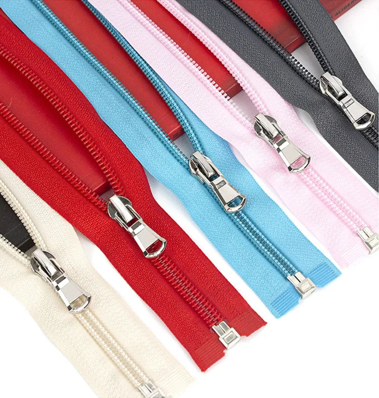 Manufacturer Stock Fast Delivery Size 5# Nylon Open-end Zipper Multi-color Clothing Coat Sportswear Zipper