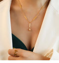 Hot Selling Star Pendants Necklace for Women Fashion 18K Gold Plated Stainless Steel Jewelry