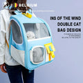 Portable Folding Eco-Friendly Pet Cat Carrier Backpack Solid Breathable Outdoor Travel Shoulder Oxford Plastic Material Zipper