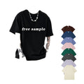 Drop Shoulder Graphic Heavyweight T-shirt Luxury Blank Heavy Cotton Streetwear Boxy Oversized Tshirts Mens Custom T Shirt