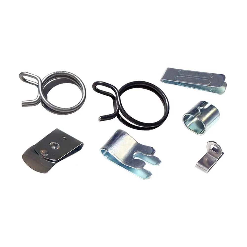 Customized Small Spiral Flat Stainless Steel Spring Clips for Industrial Use