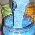 Disco Magic Super Shiny Orange Glitter Sequin Nail Powder Reflective Mirror Powder for Crafts and Party Nails Decorations