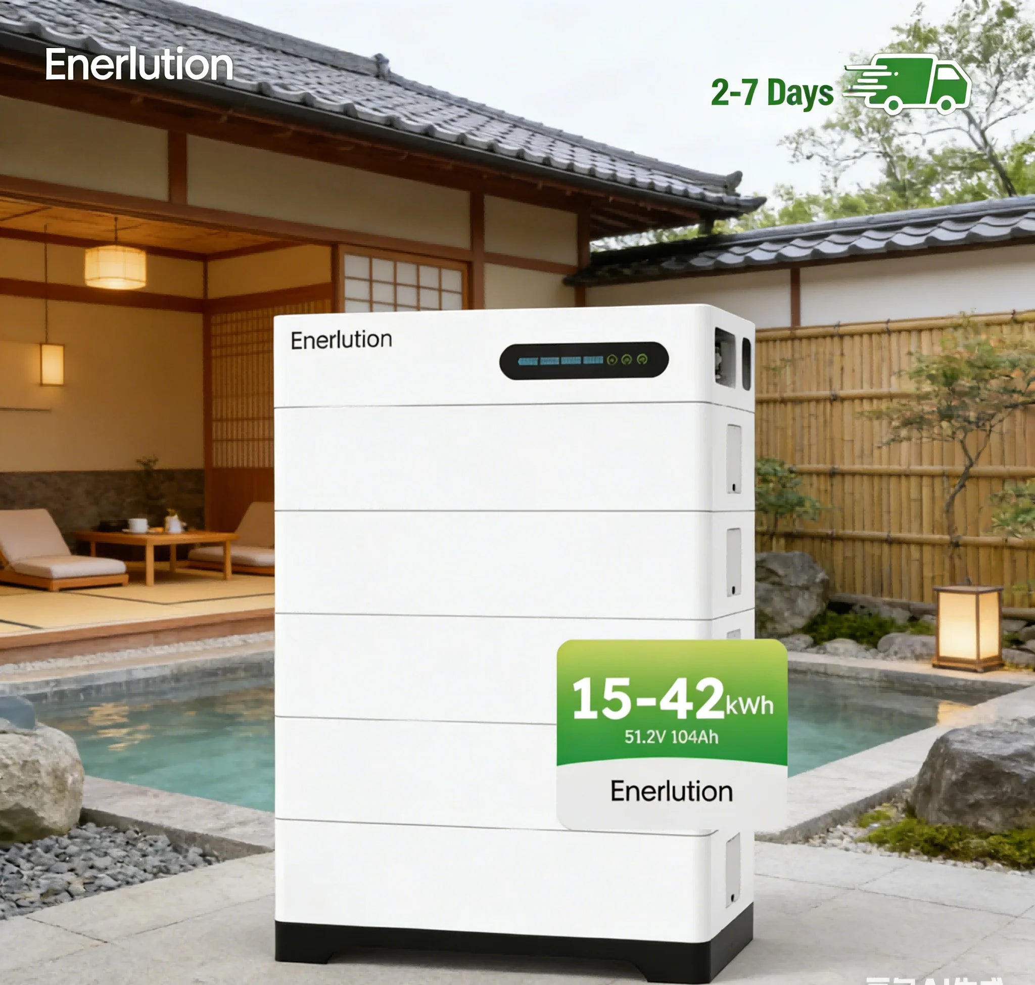 EU Warehouse Best Selling Enerlution 10KW 20KW Stackable LiFePO4 Battery 10 Years Warranty Home Backup