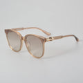 2024 Exquisite Retro Acetate Oval Frame Gradient Brown Sunglasses Gray Fashionable Colored Glasses for Adults with Private Label