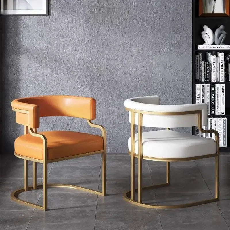 JP Luxury Dining Chair Hotel Sales Office Beauty Salon Receives Mahjong Sofa Chair Nail Salon Customer Makeup Chair