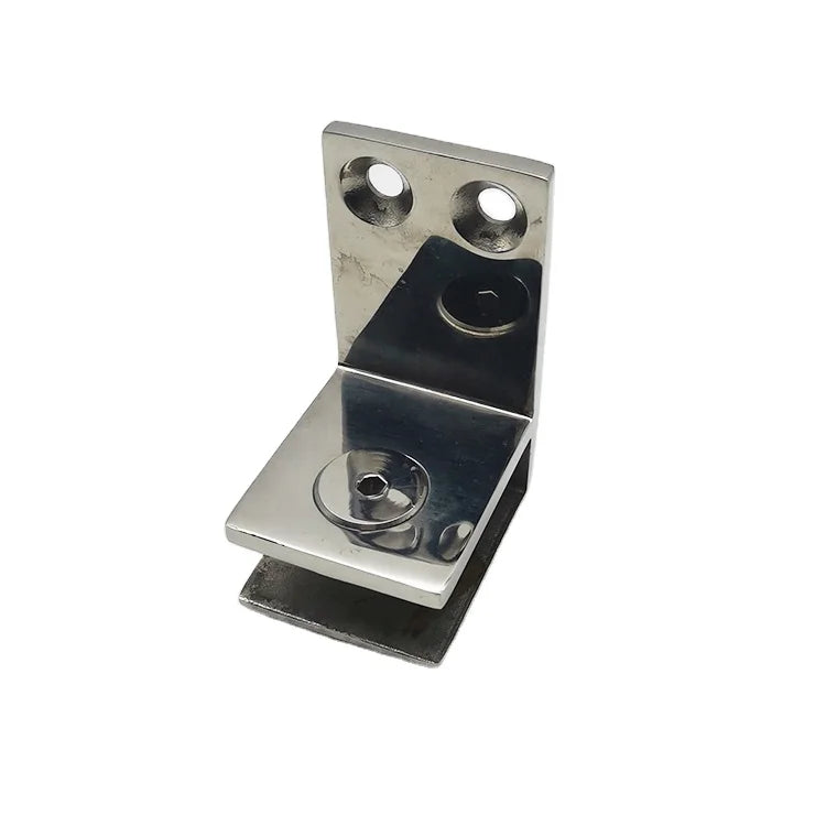 Hot Sale Modern Design Stainless Steel 316 Flooring Glass Clamp Bracket for Outdoor Balustrades Handrails Corner 10-12mm Glass 5