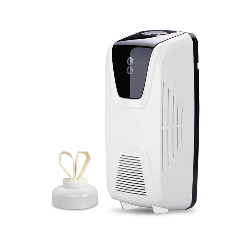 Wall Mounted Cheap PP Plastic Electric Automatic Fan air Freshener Dispenser Repeat Adding Essential Oils Perfume Machine