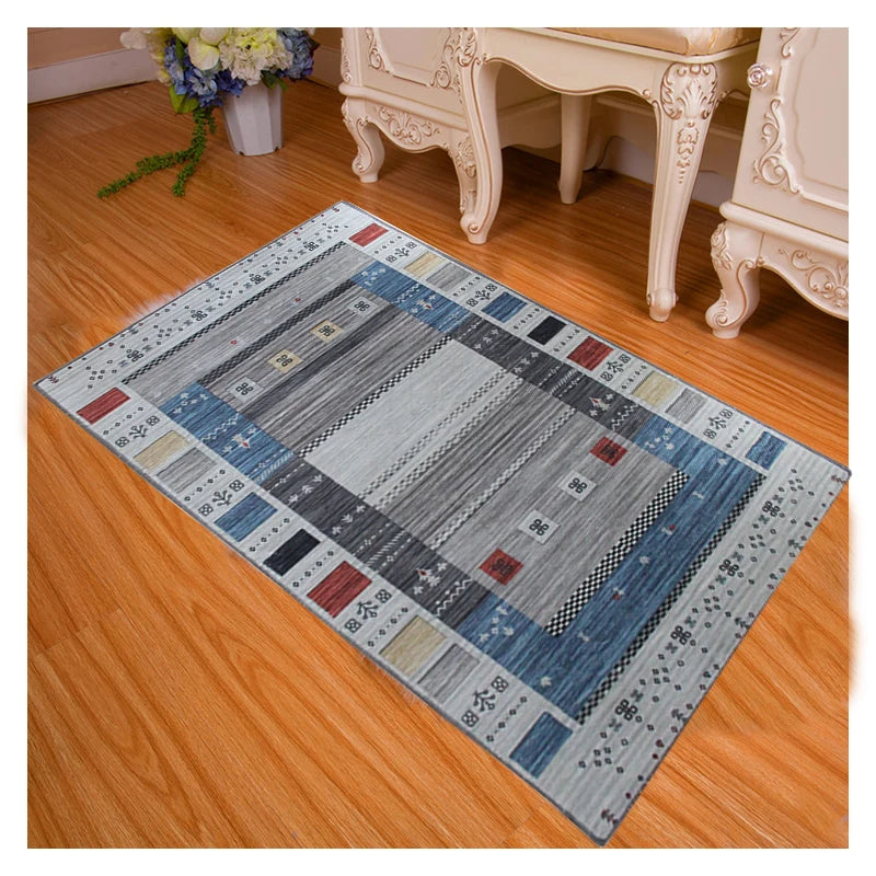 Modern Wool Silk Pashmina Area Rug Carpet Custom Design for Kids Machine-Made Cut Pile for Home Living Room