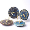 Wholesale Crystal Labradorite Conch Agate Slice Clock for Fengshui