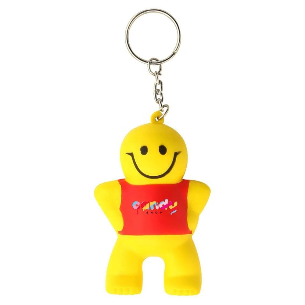 PU Foam Stress Little Man Key Ring Custom Logo Promotional Gifts SKR001 Stress Relieve Ball Stress Little Man Key Ring in Stock