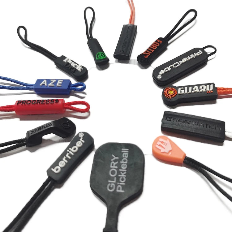 Popular Special Design Handbag Zipper Pulls Factory Handbag Pvc Zipper Pulls