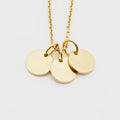 Minimalist Jewelry Stainless Steel Chain 6/9mm Disc DIY Custom Blank  Name Plate Necklace
