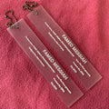 Recycled Material Embossed Letters Transparent Rubber Hangtagnew Fashion Outdoor clear PVC Swing Tag With Silver Ballchain