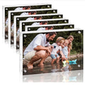 Wholesale 4x6 Inch Clear Double Sided Acrylic Magnetic Desktop Photo Frame