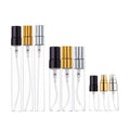 Wholesale 5ml 8ml 10ml 15ml Perfume Wigs Luxury Glass Pump Sprayer Screen Printing Refillable Mini Perfume Bottle Travel Home