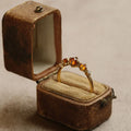 2022 Vintage Gemstone Rings Adjustable Crystal Zircon Ring Romantic Orange Garnet Weeding Ring Women