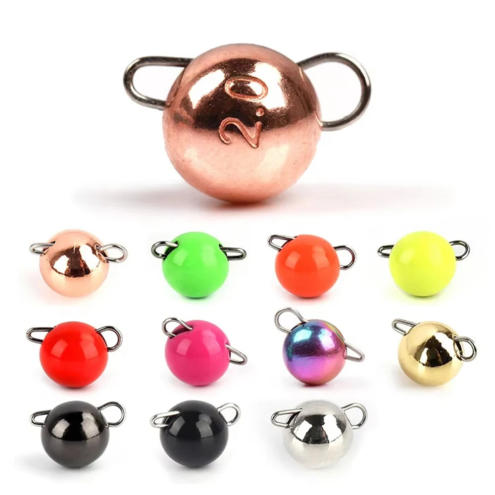 Spinpoler Tungsten Cheburashka Sinker Weight Rig Jig Head Ball Heavy Drop Shot Fishing Tackle for Soft Plastic Lure Accessories