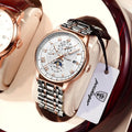 Poedagar Stainless Stain Quartz Watches Luxury Reloj Luminous Waterproof Men Watch  Wrist Date  Watch for Men