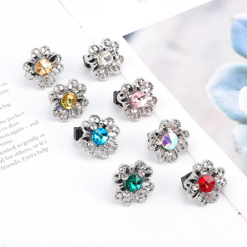 Luxury Metal Shoe Charms Shiny Rhinestone Decorative Shoe Clips for Sneakers Premium Shoe Decorations