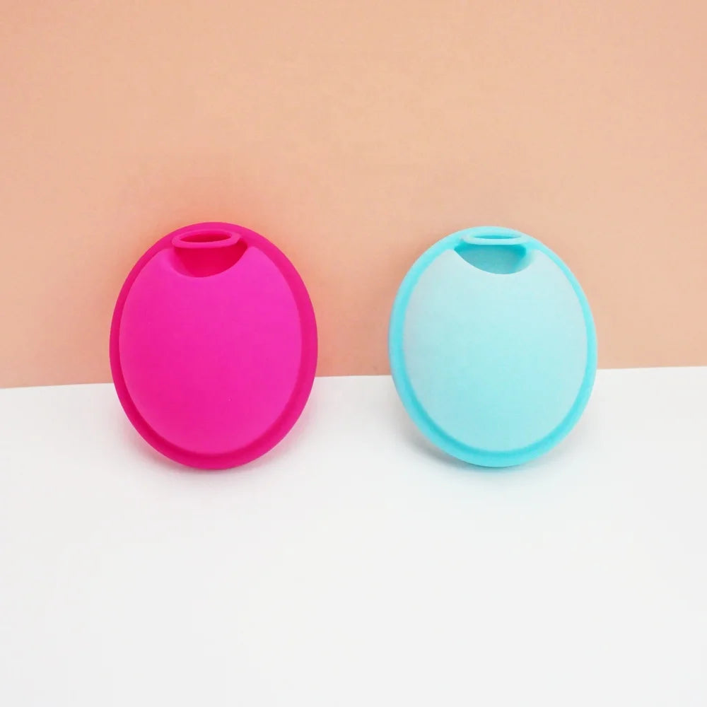 Flat Design Silicone Menstrual Disc Set Small and Large Size Menstrual Disc Cup