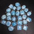 Larimar Pendant Natural Crystal S925 Larimar Pendant for Decoration