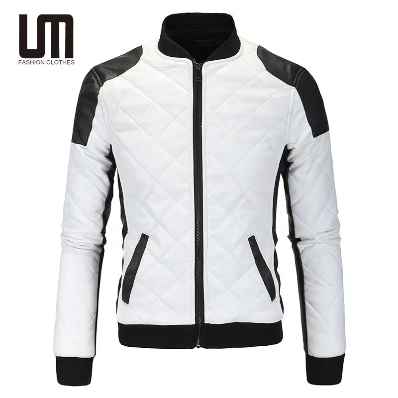 Liu Ming New Product 2025 Autumn Winter Men s Casual Stand Neck Motorcycle Pu Leather Fashion Jacket Coats