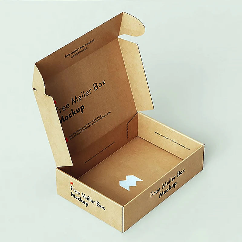Custom Folding Kraft Mailing Paper Box Corrugated Mailer Pack Shoe Cardboard Alibaba Jewelry Flower Box Shipping Box Packaging