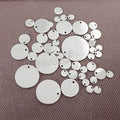 Fashion Jewelry DIY Original Color Unisex Round Stainless Steel Tag Charm Machine Polished Different Size for Choice 1574609