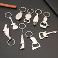 Customizable Bottle Opener Key Chain Laser Engraved Text Wedding Souvenir Unique Shaped Metal Keychain