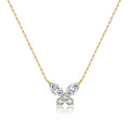 Zircon Butterfly Charm Necklace Minimalist French Luxury Gold Necklace Jewelry Gift for Her