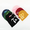 Wholesale Custom Logo Men Women All Over Printed Sports BeanieAcrylic Skull Cap Cuffed Jacquard Slouchy Winter Hat