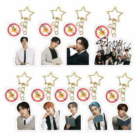 KPOP Stray Kids 2023 Christmas Acrylic Keychains Pendant Bangchan Hyunjin Changbin Keyring Fans Bag Car Key Decorative Gifts