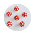 Simulation 3D Mushroom Resin Cabochon Mini Fairy Garden Scrapbooking for Phone Decoration DIY Jewelry Crafts Accessories