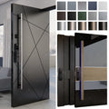 Italian Entry Doors Custom Smart Lock Main Security Hotel Entrance Door Cast Aluminum External Large Pivot Door