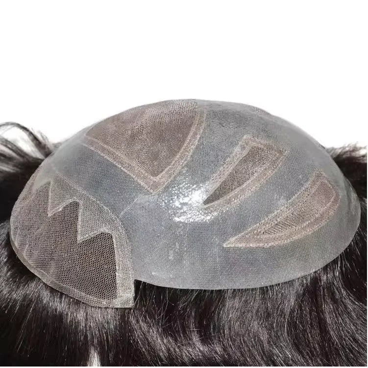 LONGFOR Versalite Four Eyes Sunny Men High Quality Human Hair Toupee Hot Selling Products 2024