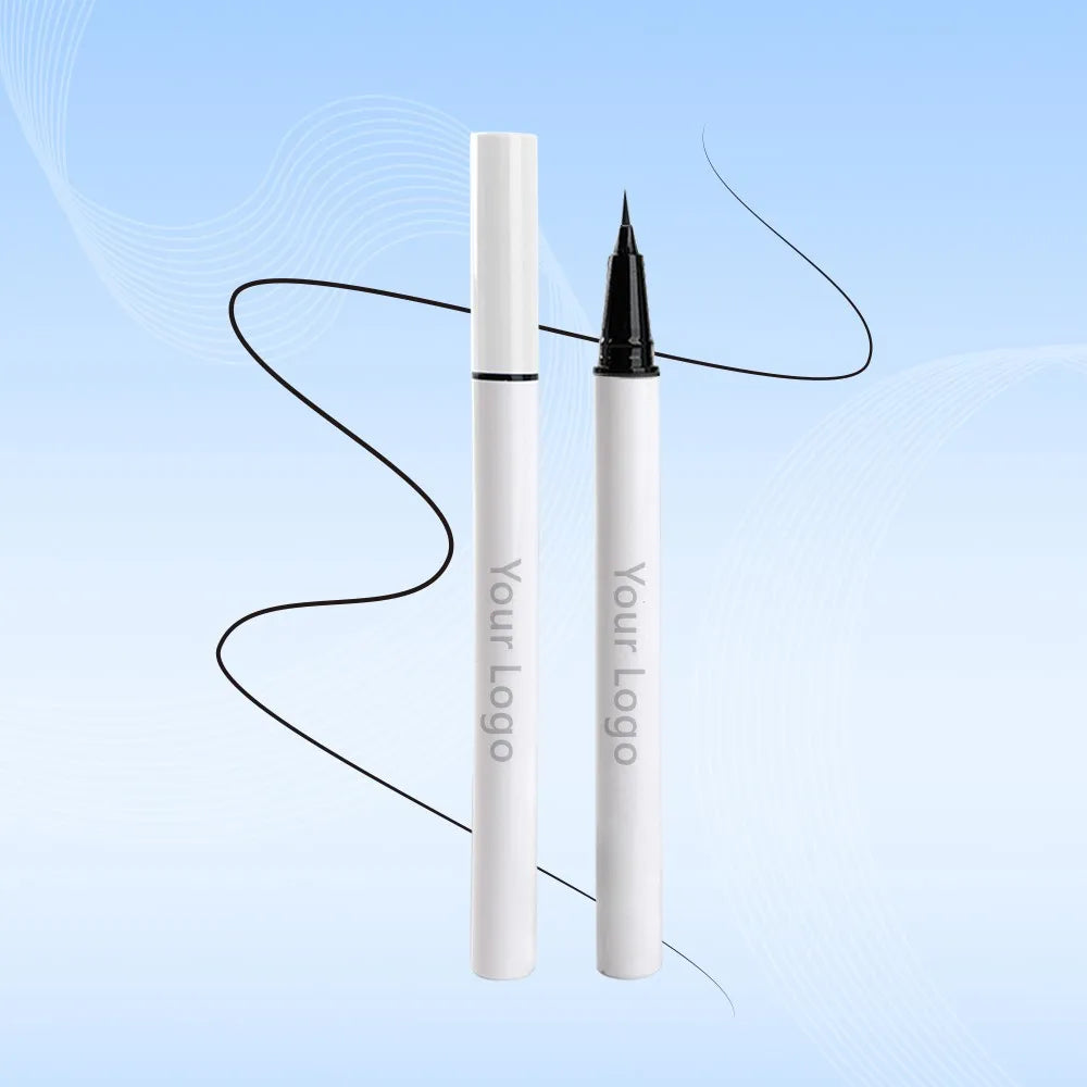 Low Moq Waterproof Private Label Long Lasting Eye Liner Pencil Makeup Cruelty Free Vegan Black Liquid Eyeliner
