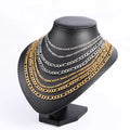 Men's Stainless Steel Gold Necklace 3:1NK Figaro Chain logo Customization Fashion Chain