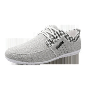 Wholesale Men's Casual Shoes Simple Business Canvas Men's Sports Shoes Cotton Fabric Men's Walking Designer Shoes