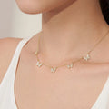Daochong Custom Dainty Choker Necklace 925 Sterling Silver Butterfly Necklace Jewelry