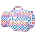 Colorful Women's Designer Overnight Travel Bag with Shoe Compartment and Wet Pocket