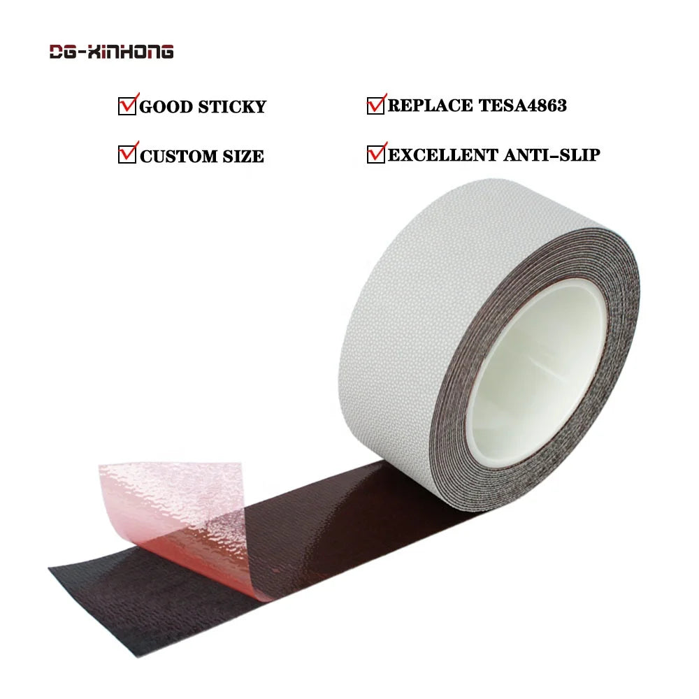 Wear-resistant Anti-slip Embossed Surface Dimple Silicone Coated Rubber Cover Printer Friend Grip Roller Wrapping Adhesive Tape