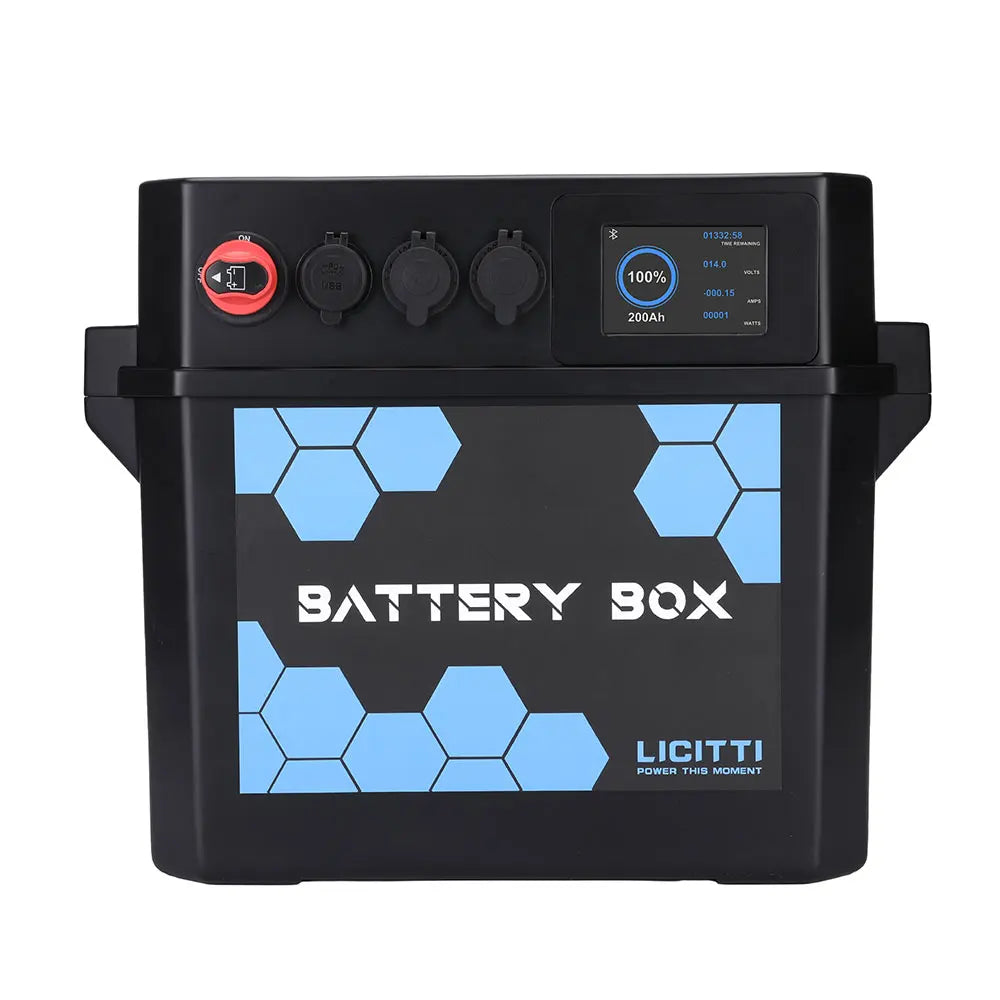 200 Amp Solar 12V 100Ah Lifepo4 Battery Box for 48V Lithium 12 Volt Camping Lifepo4 200Ah Batteries Batterie Solaires 200 Ah
