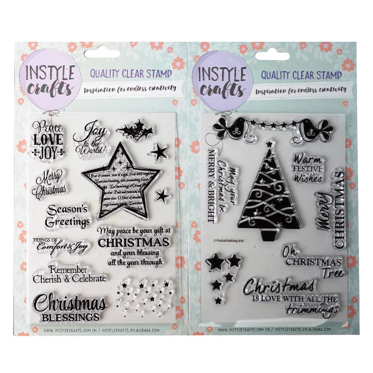 Wholesale Scrapbooking Transparent Rubber Silicone Stamps Clear Stamps for Card Making DIY